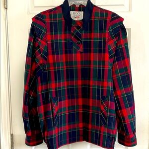 Avoca Plaid Button-Up Jacket